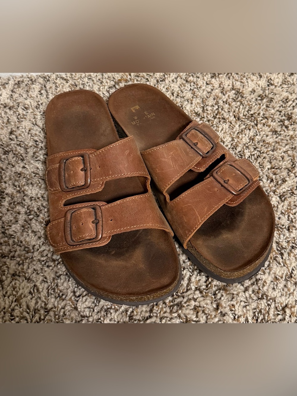 White Mountain Brown Sandals